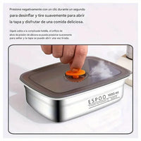 SteelPreserve ® Lonchera Antibacteriana de Acero Inoxidable||4 piezas